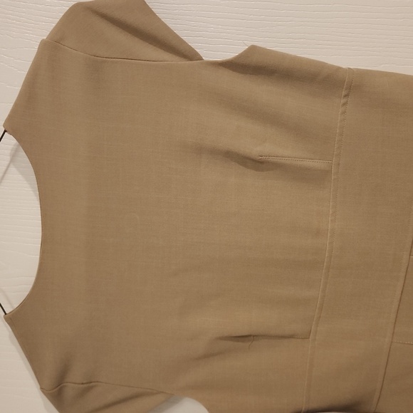 Studio One Tan Button-Front Dress - New With Tags - Picture 7 of 10